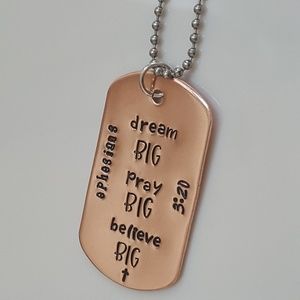 Handstamped Necklace